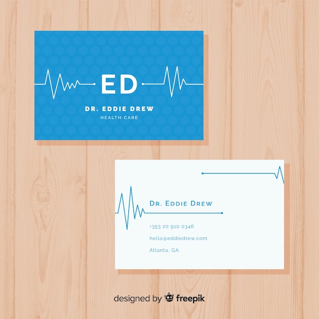 Business card concept for hospital or doctor