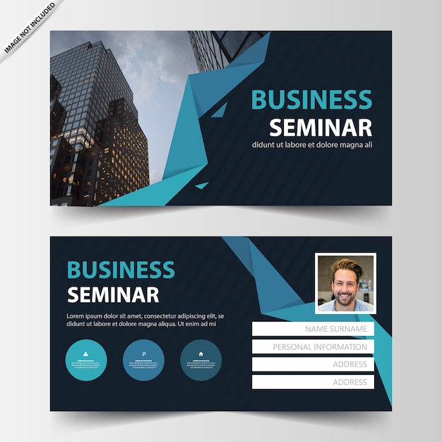 Business card course ticket member template 