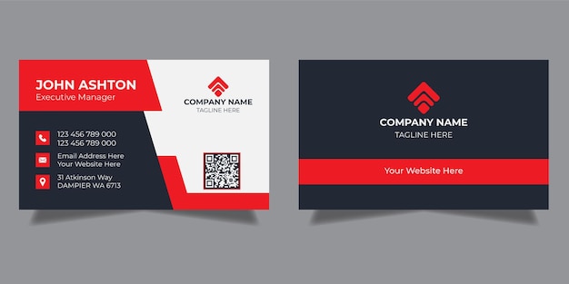 Vector business card design template clean professional business card template visiting card