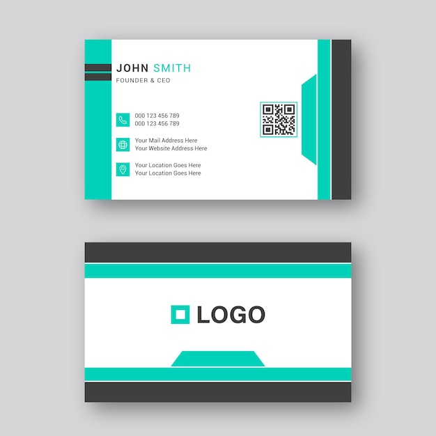 Business Card Design Template Modern And Creative Business Card Design or Minimal Business Card