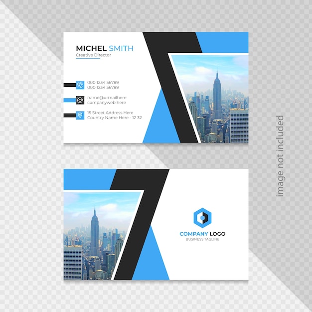 Business card design template Premium Vector