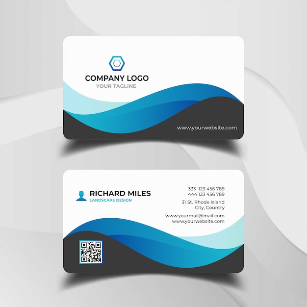 Business card design template