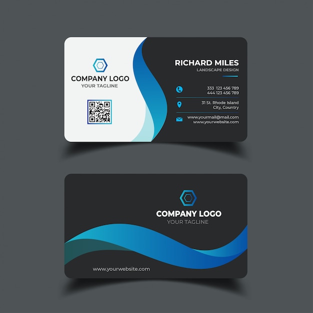 Business card design template