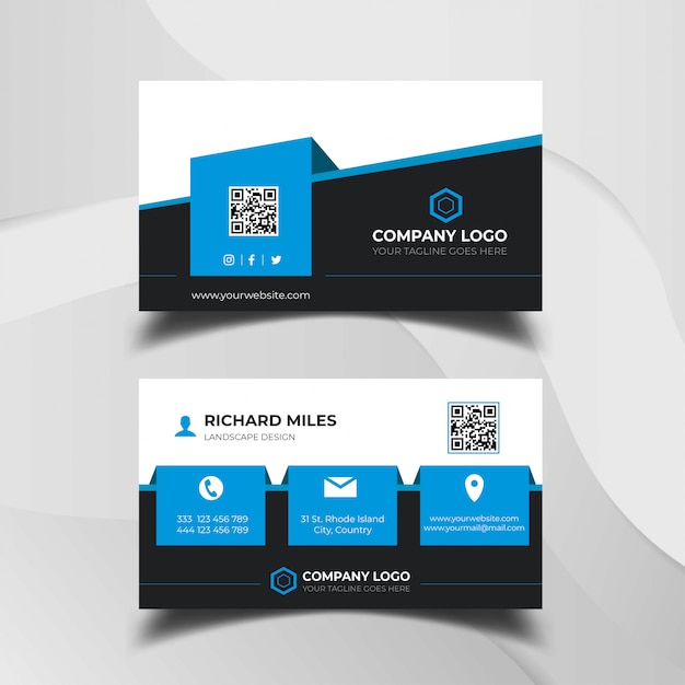 Business card design template