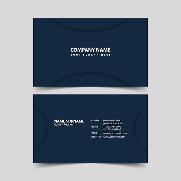 Business card design template