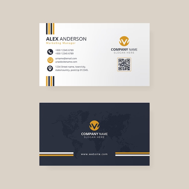 Business card design template