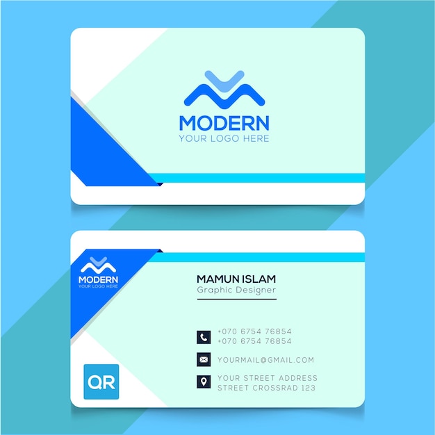 Business card design template