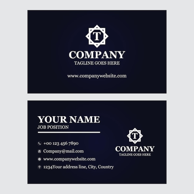 business card design template