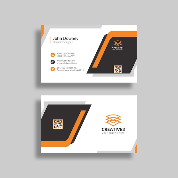 Business card design template