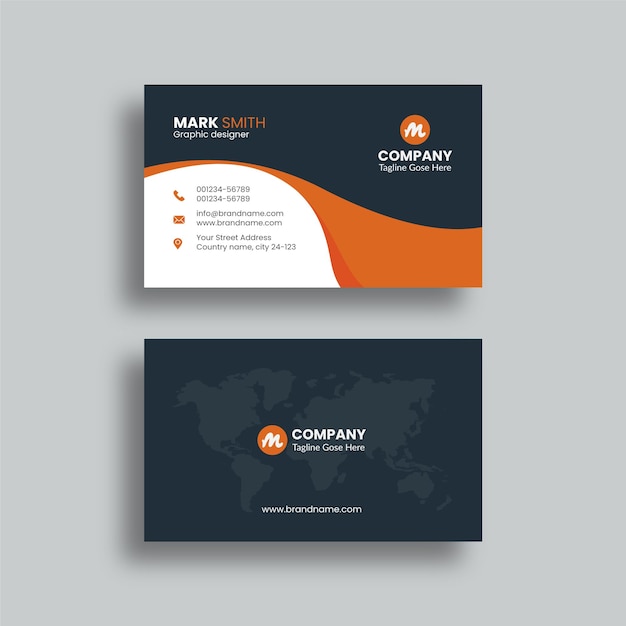 Business card design template