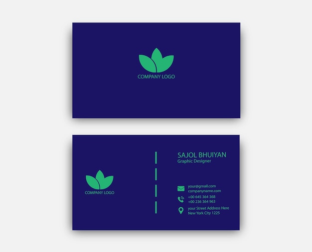 Business card design template