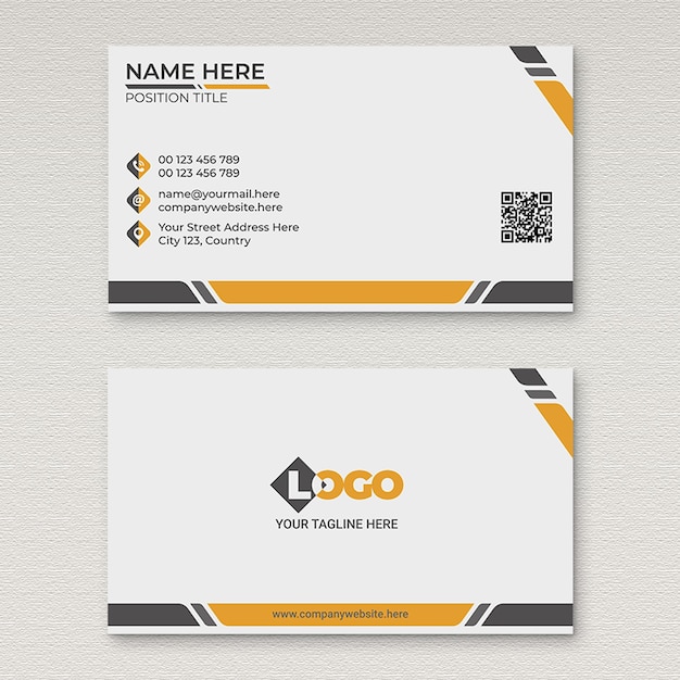 A Business Card Design Template