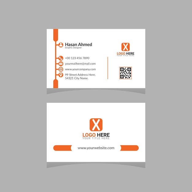 Business card design vector template for your business