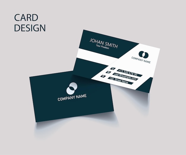 Vector business card design and visiting card template all about business