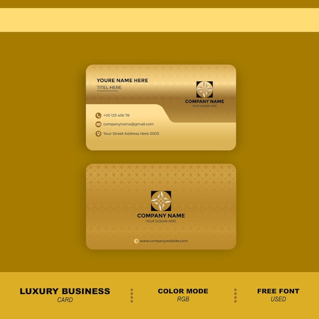 Vector business card design