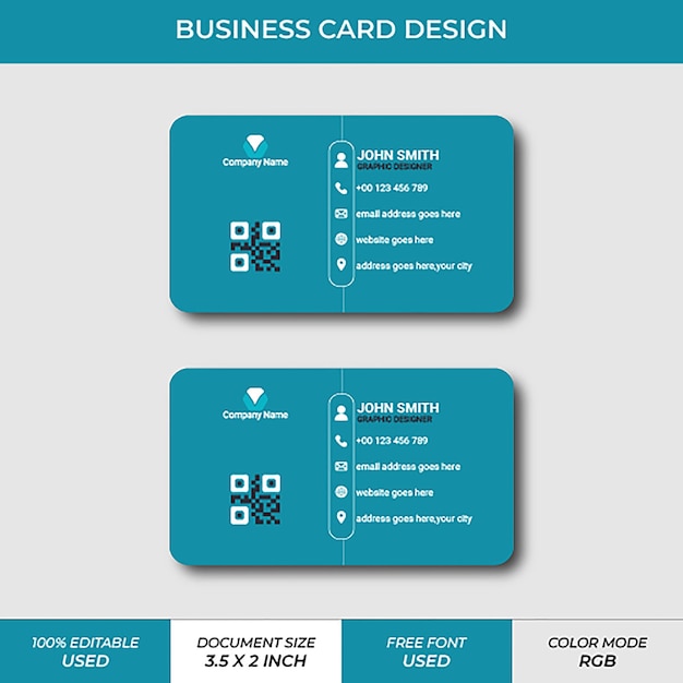 Vector business card design