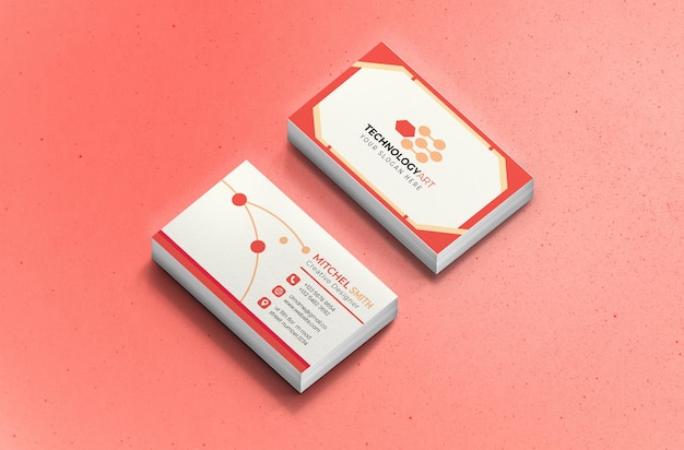 Vector business card design