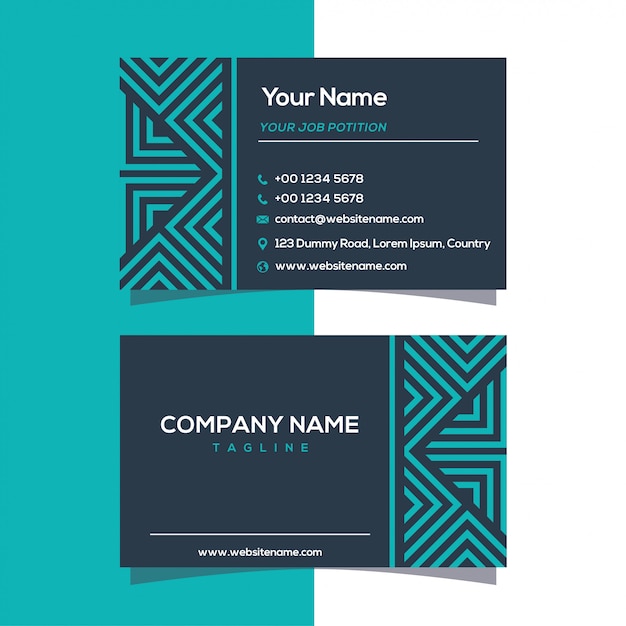 Business card Geometric design 