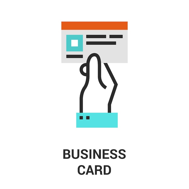 Business card icon