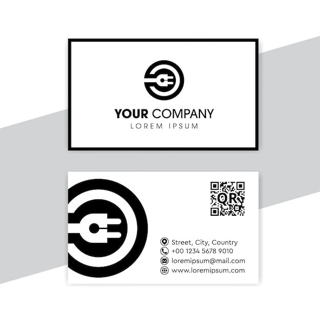 Business card logo company vector