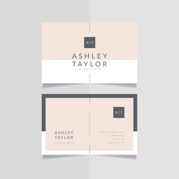 Business card minimal style