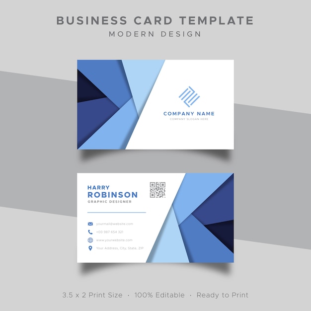 Business card minimalist template design