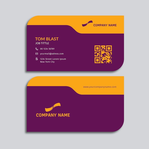 business card modern corporate color professional template