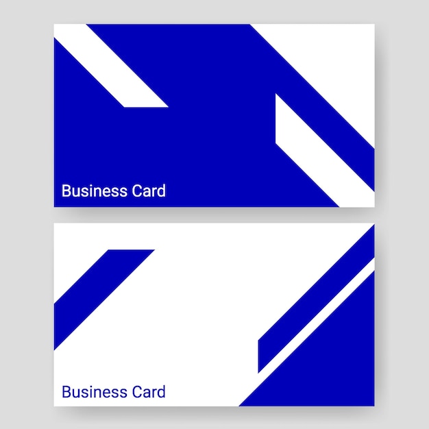 Business card name template blue elegant clean