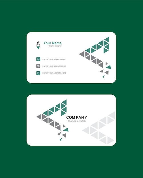 Business card print template with company logo Vector illustration Creative Business Card Template