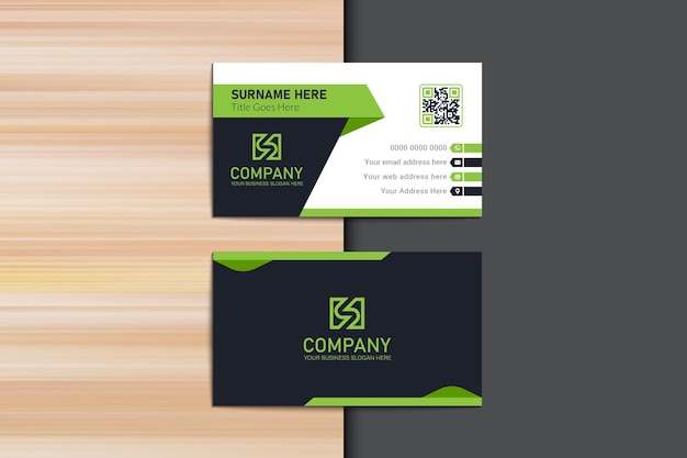 Business card print template