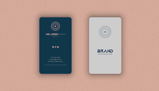 Business card Professional and Modern mockup design template for your brand