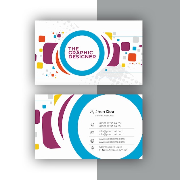 Business Card Set Creative and Clean Business Card Template