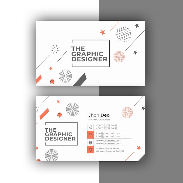 Business Card Set Creative and Clean Business Card Template