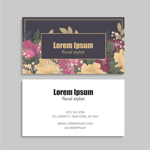 Business Card Set. Vector illustration. EPS10