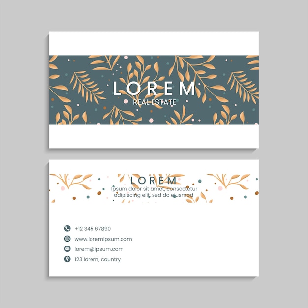 Business Card Set. Vector illustration. EPS10