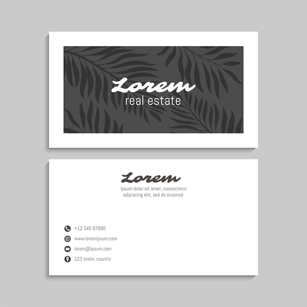 Business Card Set. Vector illustration. EPS10