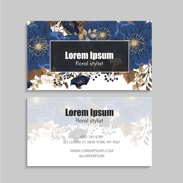 Business Card Set. Vector illustration. EPS10