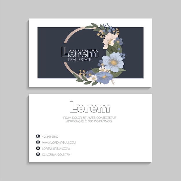 Business Card Set. Vector illustration. EPS10