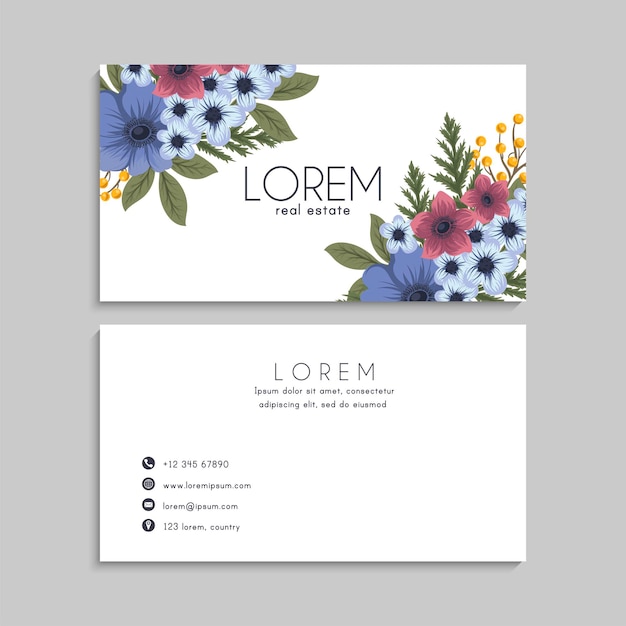 Business Card Set. Vector illustration. EPS10