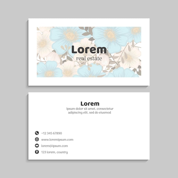 Business Card Set. Vector illustration. EPS10