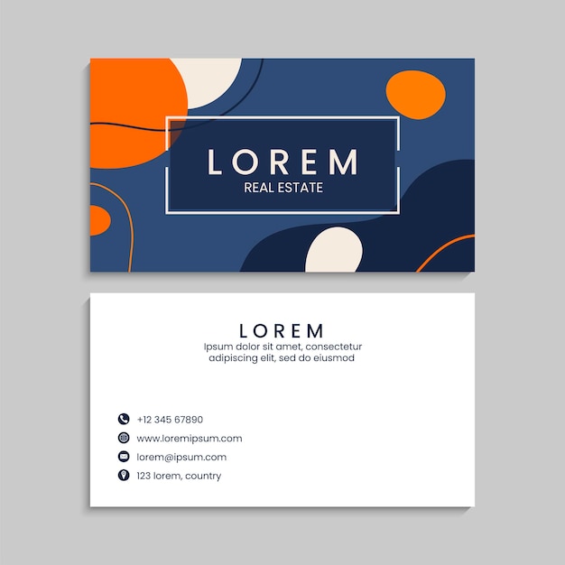 Business Card Set. Vector illustration. EPS10