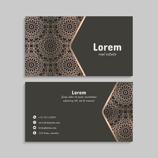 Business Card Set. Vector illustration. EPS10