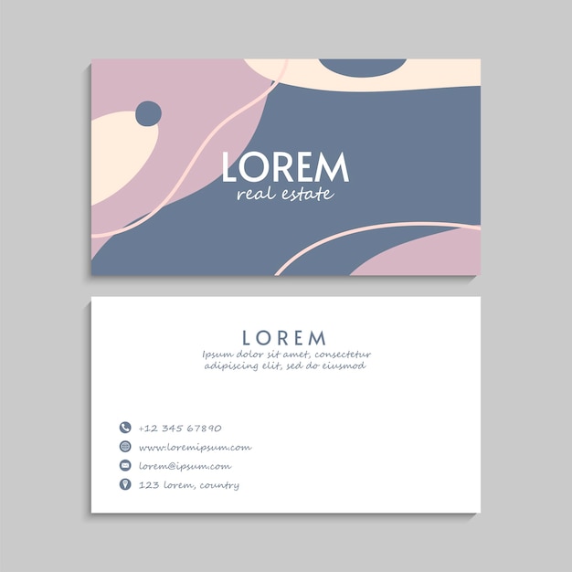 Business Card Set. Vector illustration. EPS10