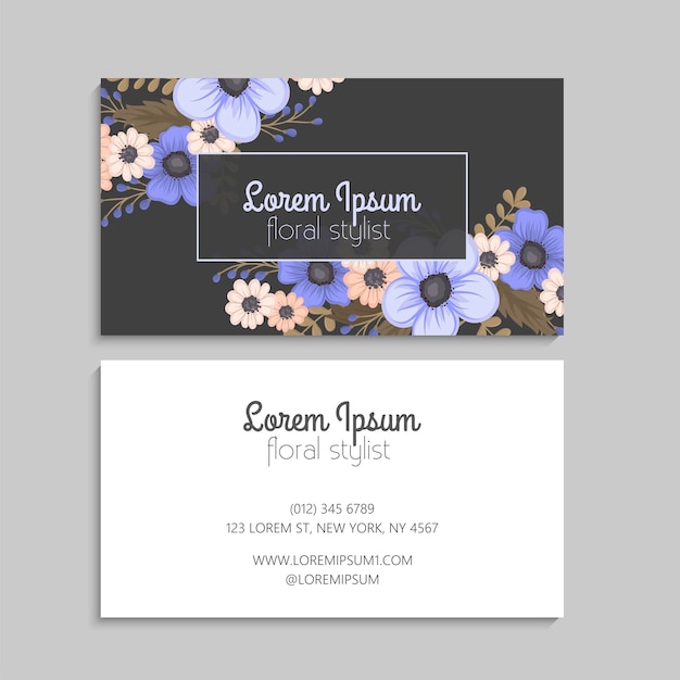 Business Card Set. Vector illustration. EPS10