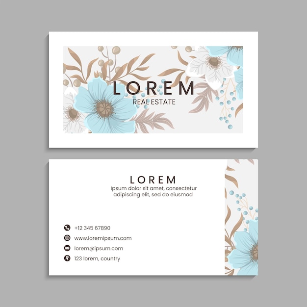 Business Card Set. Vector illustration. EPS10