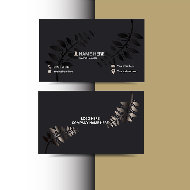 Business card template design for corporate world