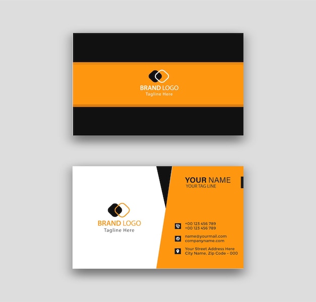 Business card template design free Vector