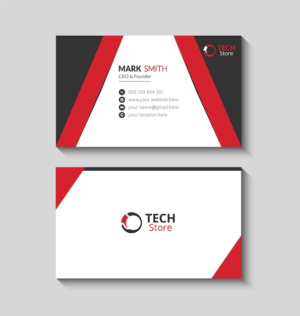 Business card template design