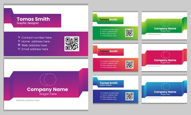 business card template and Free vector elegant business card