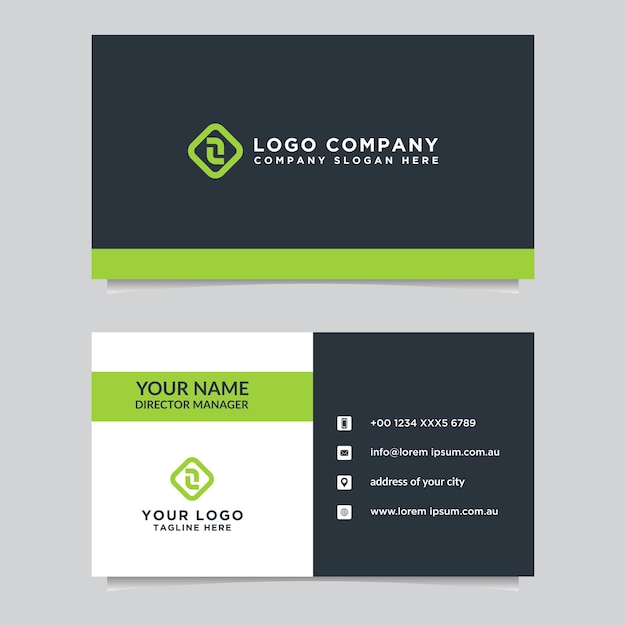 Business card template Modern vector design